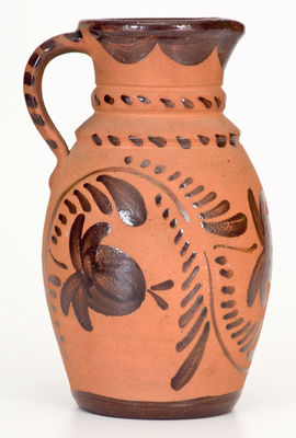 Fine Tanware Pitcher, New Geneva or Greensboro, Pennsylvania