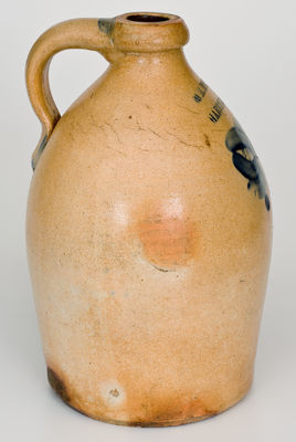 WM. MOYER / HARRISBURG, PA Stoneware Jug, 1858-1861