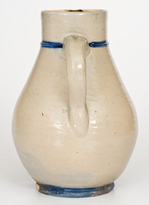 Outstanding Stoneware Pitcher w/ Man s Bust Inscribed 