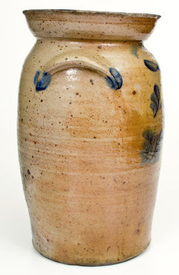 Unusual J. MILLER (Trumbull County, Ohio) Stoneware Churn