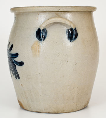 COWDEN & WILCOX / HARRISBURG, PA Stoneware Jar w/ Floral Decoration