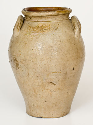 Early BOSTON Stoneware Jar (Frederick Carpenter, early 19th century)