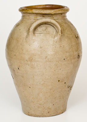 Early BOSTON Stoneware Jar (Frederick Carpenter, early 19th century)