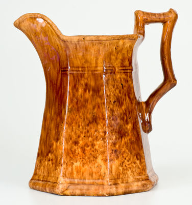 John Bell / Waynesboro, PA Octagonal Redware Pitcher