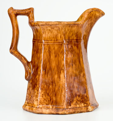 John Bell / Waynesboro, PA Octagonal Redware Pitcher