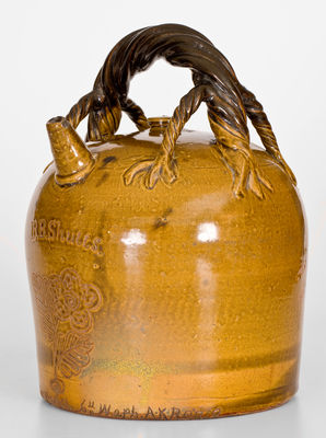 Extremely Rare Signed H.A. Rhodenbaugh, Akron, Ohio Presentation Harvest Jug