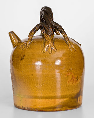 Extremely Rare Signed H.A. Rhodenbaugh, Akron, Ohio Presentation Harvest Jug