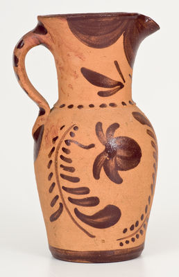 Tanware Pitcher, New Geneva or Greensboro, Pennsylvania origin