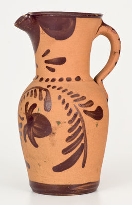 Tanware Pitcher, New Geneva or Greensboro, Pennsylvania origin