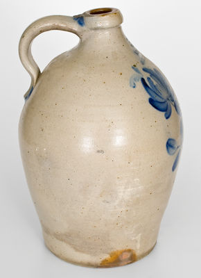 Fine Three-Gallon WM. MOYER / HARRISBURG, PA Stoneware Jug w/ Large Floral Design