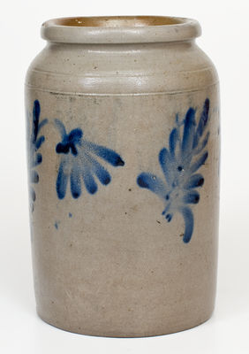 One-Gallon Stoneware Jar attrib. Henry Harrison Remmey, Philadelphia, PA, circa 1835
