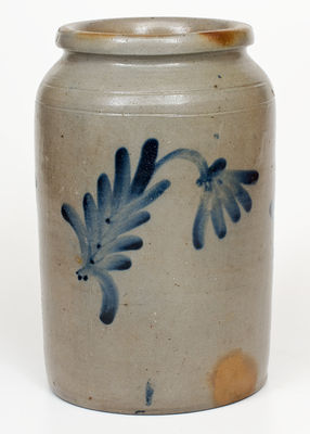 One-Gallon Stoneware Jar attrib. Henry Harrison Remmey, Philadelphia, PA, circa 1835