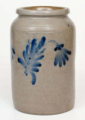 One-Gallon Stoneware Jar attrib. Henry Harrison Remmey, Philadelphia, PA, circa 1835