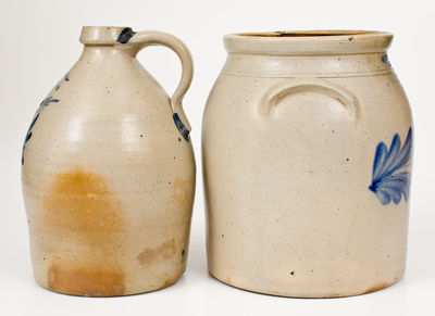 Two Pieces of Central PA Stoneware, circa 1865-1875