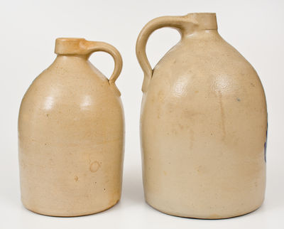 Two Northeastern U.S. Stoneware Jugs, fourth quarter 19th century