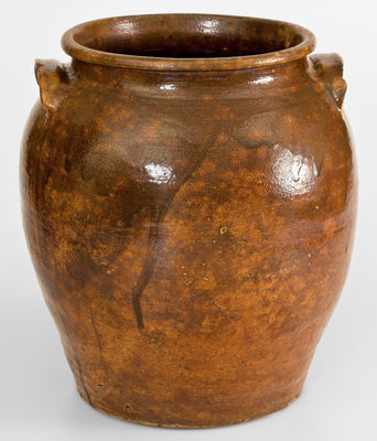 5 Gal. David Drake Stoneware Jar Inscribed "Lm / Aug 1, 1855"