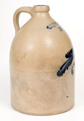 J. NORTON & CO. / BENNINGTON, VT Stoneware Bird Jug