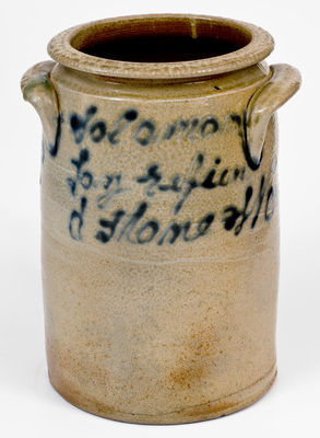Solomon / Loy / Refined / Stone Ware / 1855 Stoneware Jar (Alamance County, NC)
