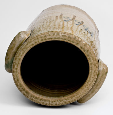 Extremely Rare Solomon Loy / Refined Stoneware / 1855 Alamance County Stoneware Jar