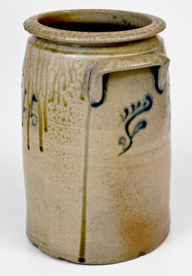 Extremely Rare Solomon Loy / Refined Stoneware / 1855 Alamance County Stoneware Jar