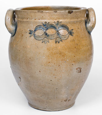 Exceedingly Rare D. MORGAN / N. YORK Jar (David Morgan, Lower East Side, late 18th / early 19th century)