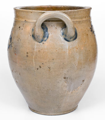 Exceedingly Rare D. MORGAN / N. YORK Jar (David Morgan, Lower East Side, late 18th / early 19th century)