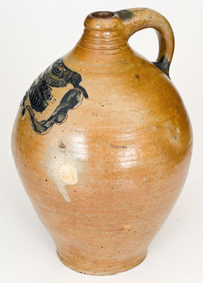 Fine C. CROLIUS / MANUFACTURER / MANHATTAN WELLS / NEW-YORK Incised Jug