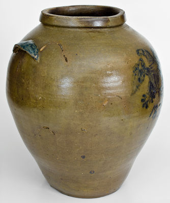 Extremely Rare and Important BOONVILLE (Missouri) / 1832 Stoneware Jar w/ Elaborate Federal Eagle Design