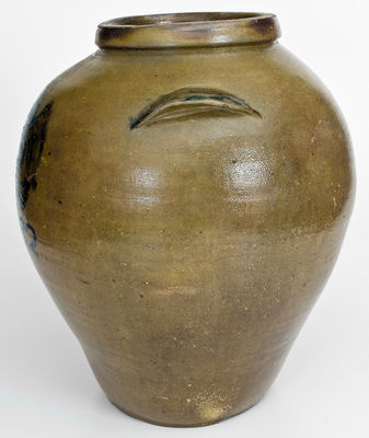 Extremely Rare and Important BOONVILLE (Missouri) / 1832 Stoneware Jar w/ Elaborate Federal Eagle Design