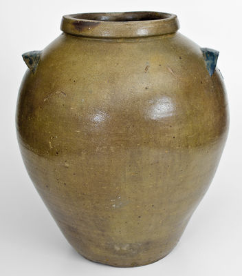 Extremely Rare and Important BOONVILLE (Missouri) / 1832 Stoneware Jar w/ Elaborate Federal Eagle Design