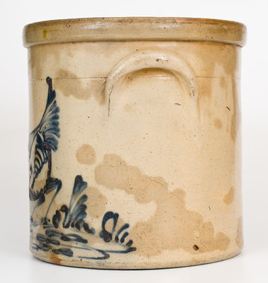 Five-Gallon Chicken-Pecking-Corn Crock, probably Riedinger & Caire, Poughkeepsie, NY