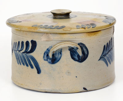 Attrib. Remmey / Philadelphia Lidded Stoneware Cake Crock