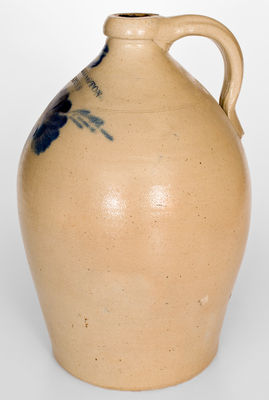 Three-Gallon T. HARRINGTON / LYONS (New York) Stoneware Jug