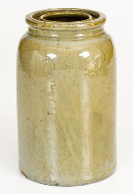 Alkaline-Glazed JOHN BELL (Waynesboro, PA) Stoneware Canning Jar