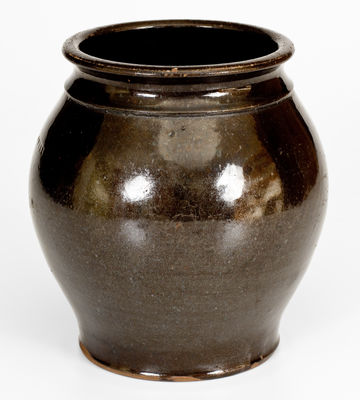 I. BELL (John Bell, Waynesboro, PA) Redware Jar, circa 1840