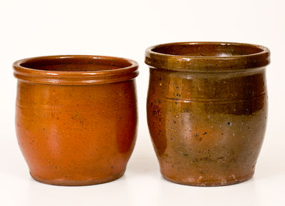 Two Bell Pottery (Waynesboro, PA) Redware Jars