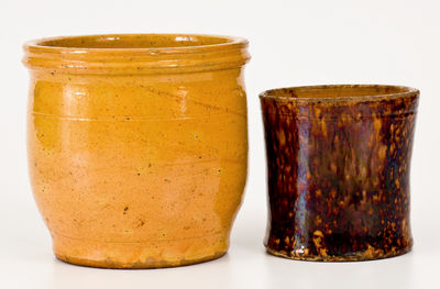 Two Pieces of  John Bell, Waynesboro, PA Glazed Redware