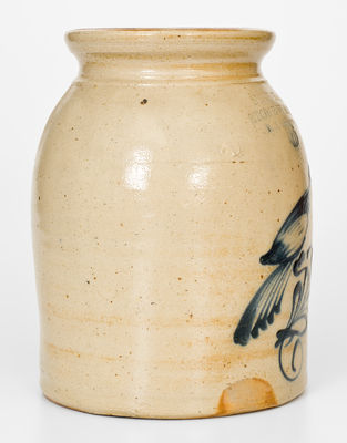 Six-Quart NEW YORK / STONEWARE CO. / FORT EDWARD, N.Y. Stoneware Bird Jar