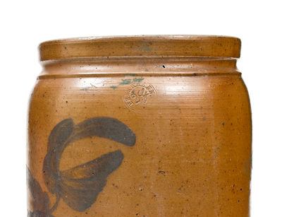 Two Cobalt-Decorated Baltimore Stoneware Jars