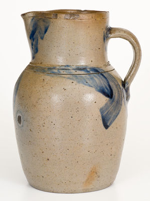 Cobalt-Decorated Stoneware Pitcher, Parr Family, Baltimore, MD or Richmond, VA