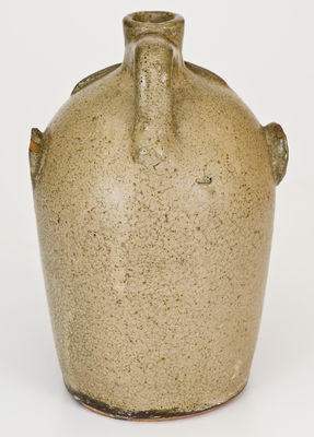 Extremely Rare BROWN POTTERY (Arden, NC) Stoneware Face Jug w/ Exceptional Glaze
