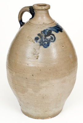 Unusual Three-Gallon Watch Spring Jug, probably New Jersey, early 19th century