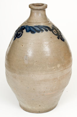 Unusual Three-Gallon Watch Spring Jug, probably New Jersey, early 19th century
