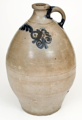 Unusual Three-Gallon Watch Spring Jug, probably New Jersey, early 19th century