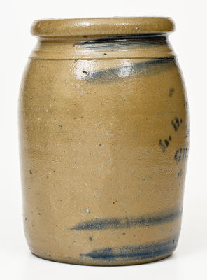 L.B. DILLINER / NEW GENEVA / PA Stoneware Jar