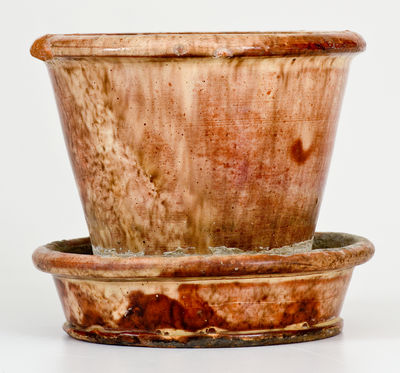 JOHN BELL / WAYNESBORO Redware Flowerpot