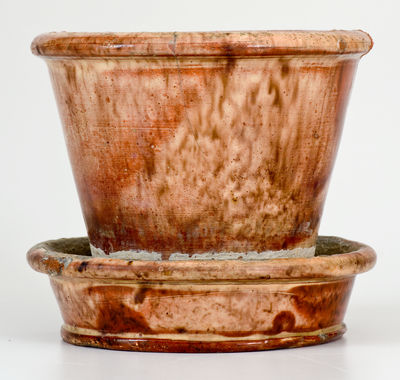 JOHN BELL / WAYNESBORO Redware Flowerpot