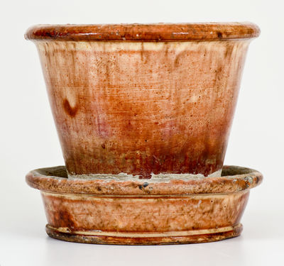 JOHN BELL / WAYNESBORO Redware Flowerpot