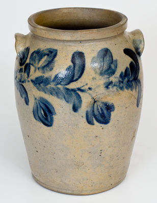 Samuel Bradford / Maker / at Thomas Morgan / factory / 27 of March / 1835 Baltimore Stoneware Jar