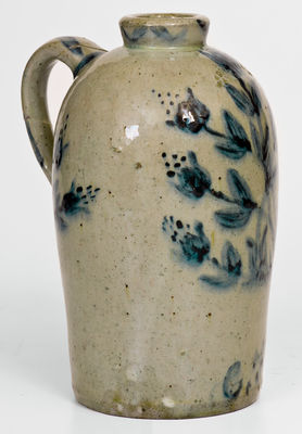 Extremely Rare JOHN BELL / WAYNESBORO Profusely Decorated Stoneware Jug Inscribed "C. F. Bell"